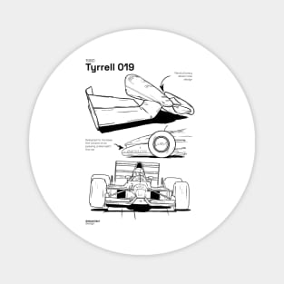 Tyrrell 019 technical illustration Magnet